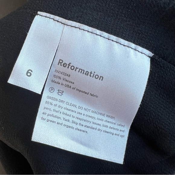 Reformation NWT black floral long sleeves jumpsuit 6 - Picture 3 of 12